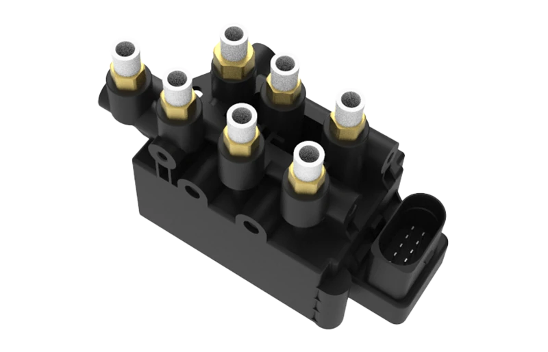 Air suspension valve blocks